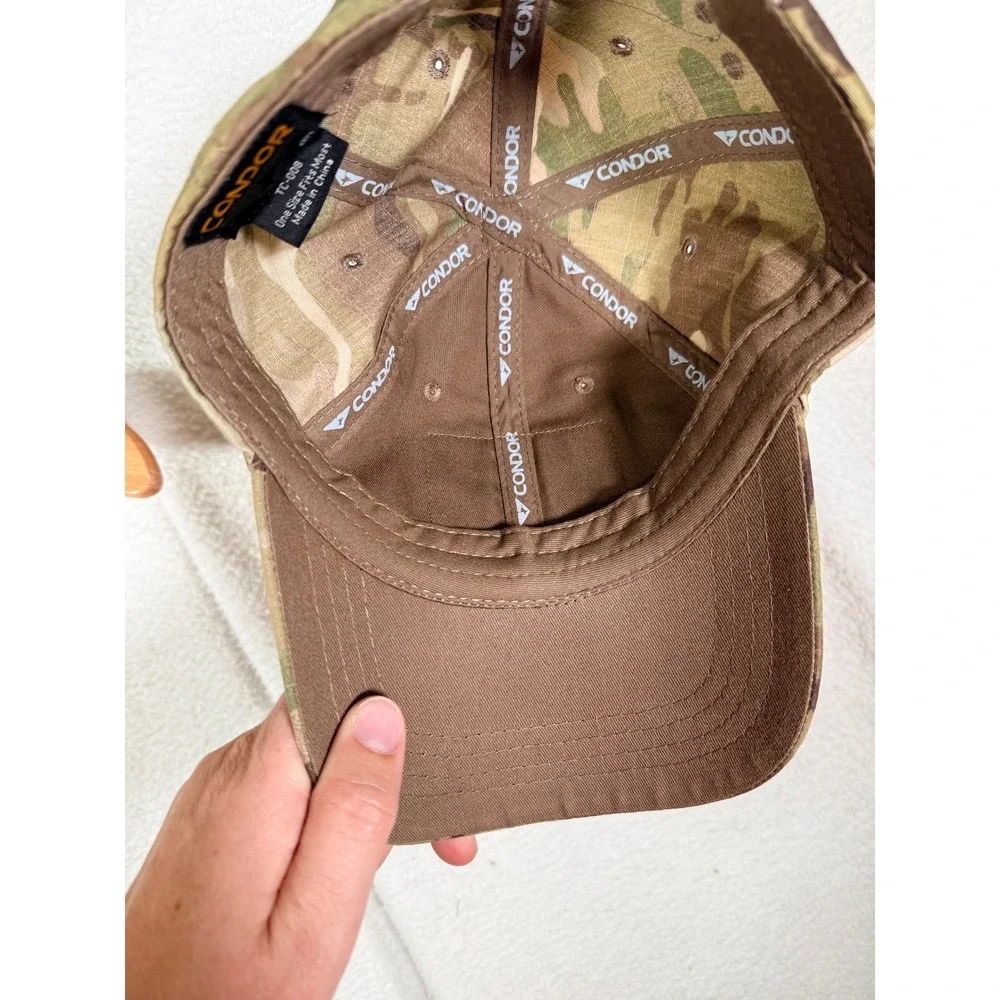 Condor Tactical Team Cap MultiCam Camo Ripstop Adjustable Patch Hat